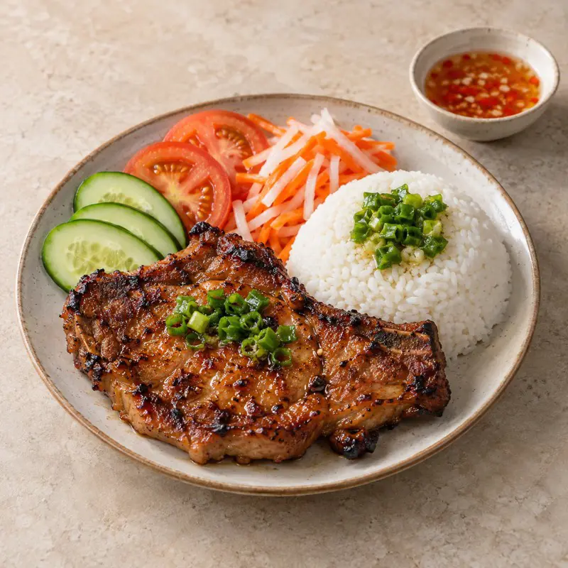 Cơm sườn nướng