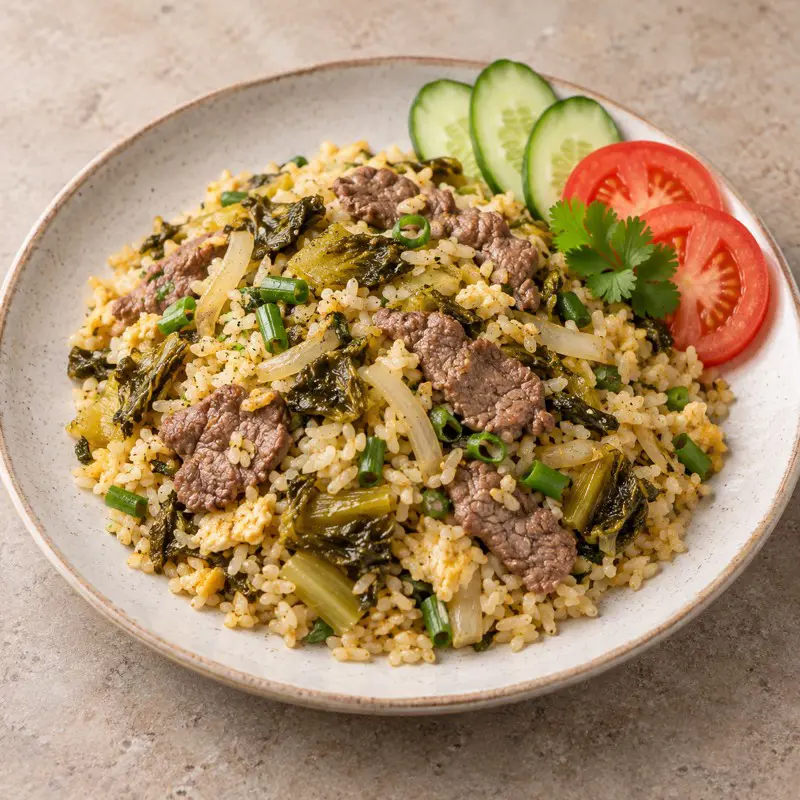 Cơm chiên dưa bò